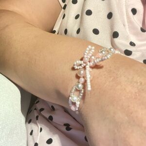 Elegant Pink Beaded Bracelet